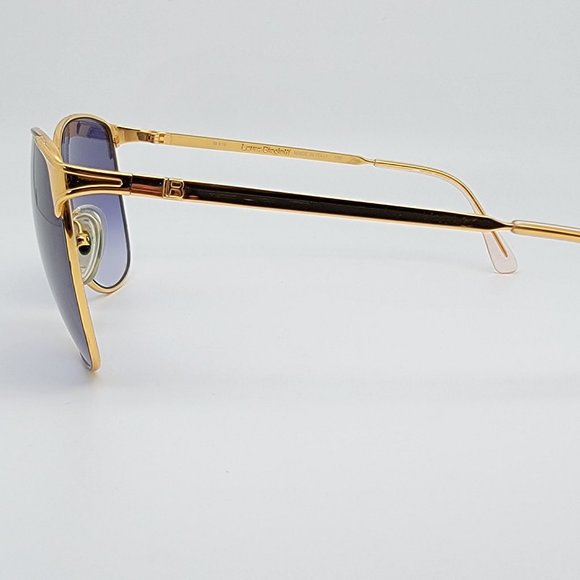 Laura Biagiotti T601/S P05 Gold Black Frame Blue Gradient Lens Sunglasses Italy main image 6